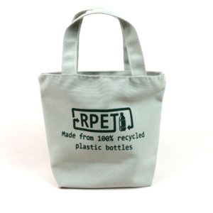 Die recycelbare Einkaufstasche von RPET in Weiß